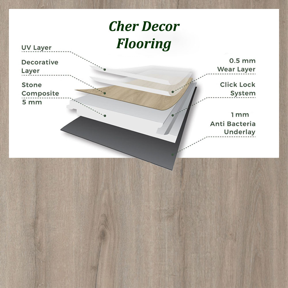 Driftwood Charm SPC Flooring Specification.