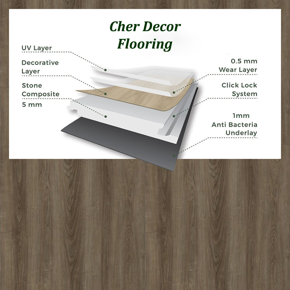 Twilight Walnut SPC Flooring.