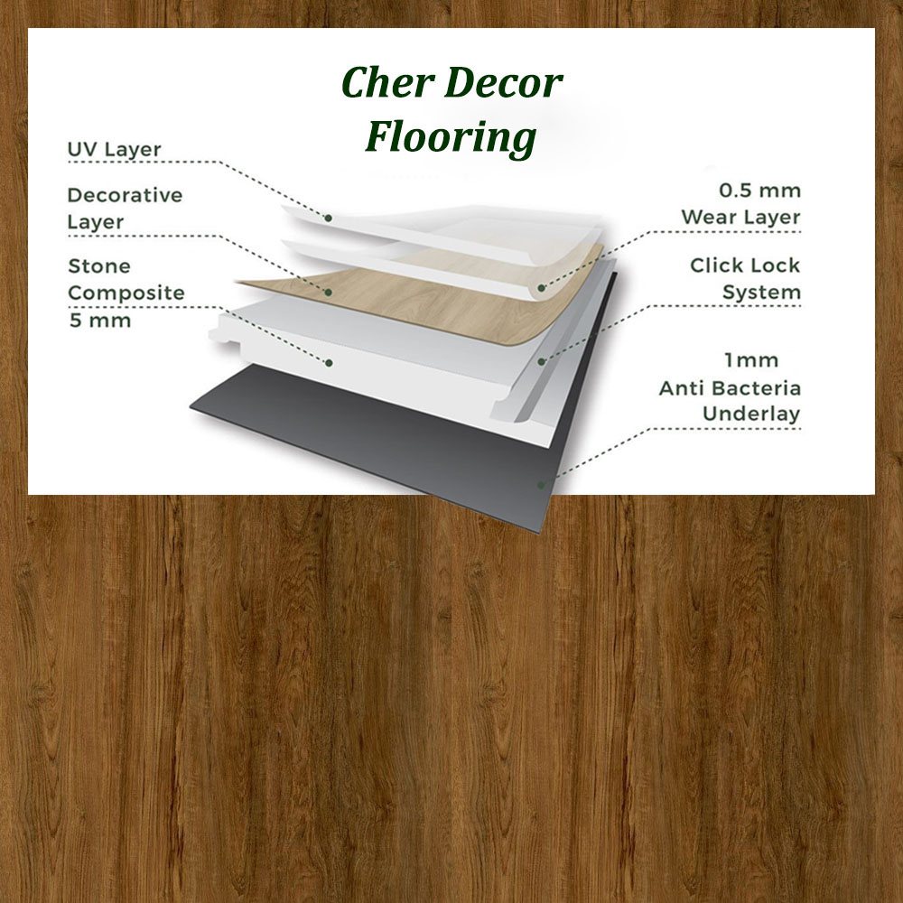 Teak SPC Flooring with Specification.