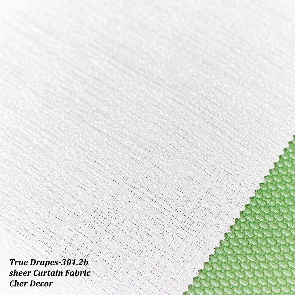 Sheer Off-white Curtain with Textured Pattern 320 cm Width.