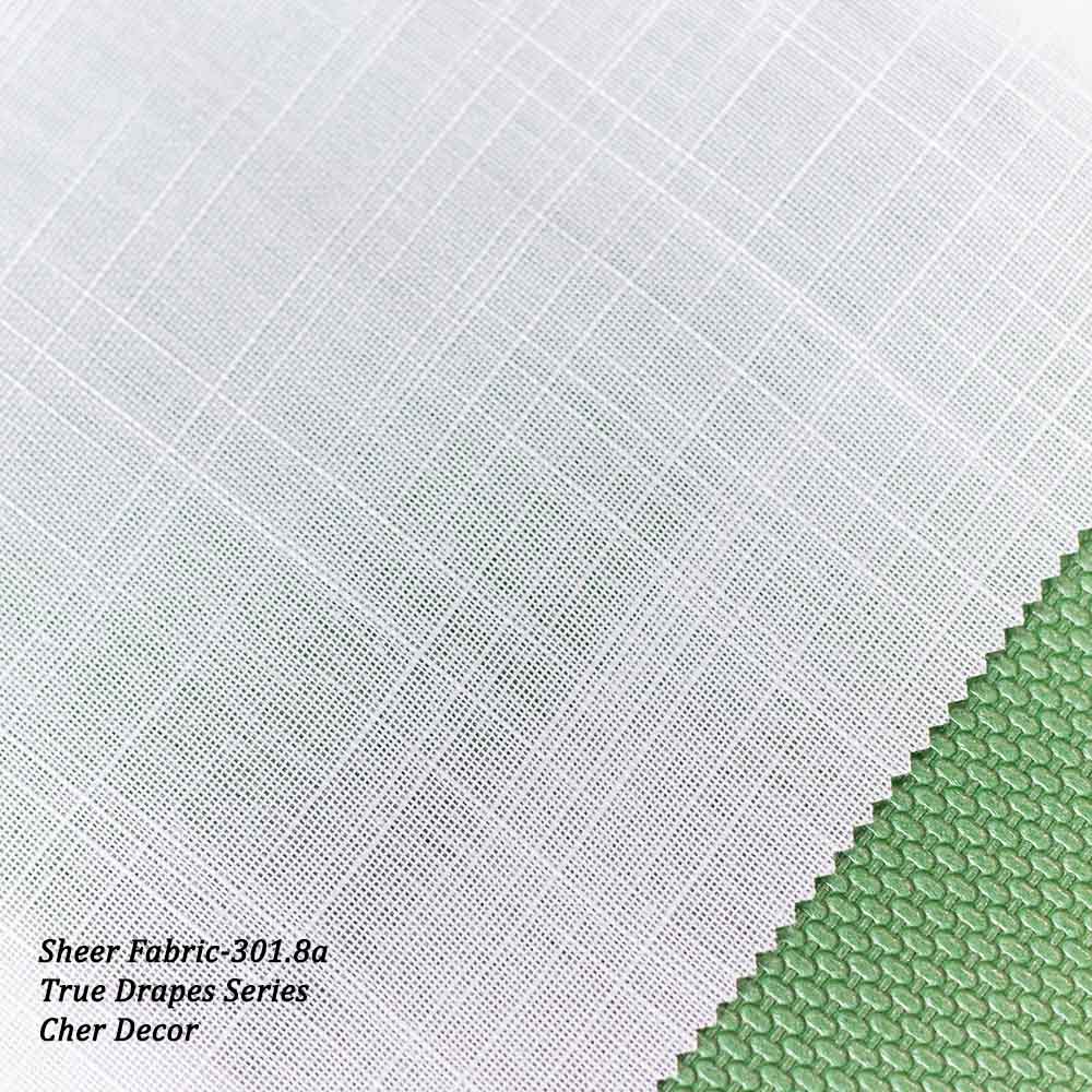 Subtle Grid-like Pattern Sheer Fabric Width 320 cm.