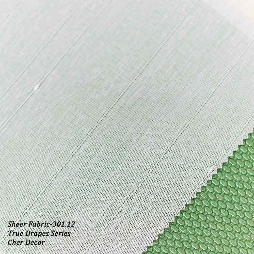 Off-white Mesh with Vertical Stripes Sheer Fabric 320 cm Width.