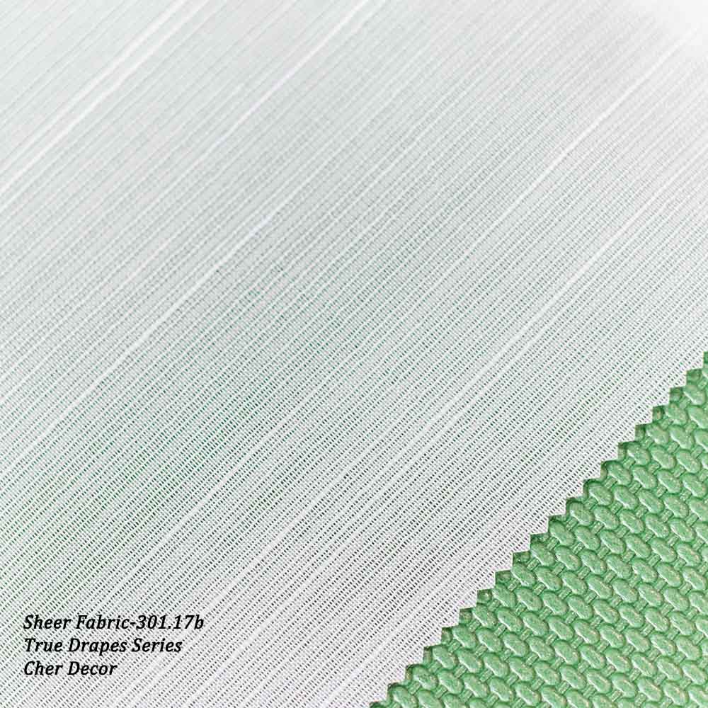 Off-white Vertical Stripes Sheer Curtain 320 cm Width.