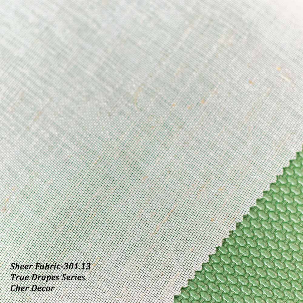 Off-white Linen Imitate Sheer Fabric 320 cm Width.