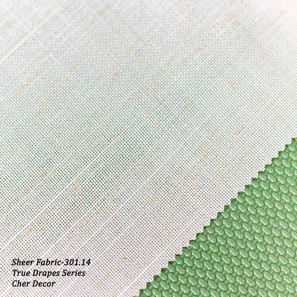 Warmer Off-white Linen Imitate Sheer Fabric 320 cm Width.