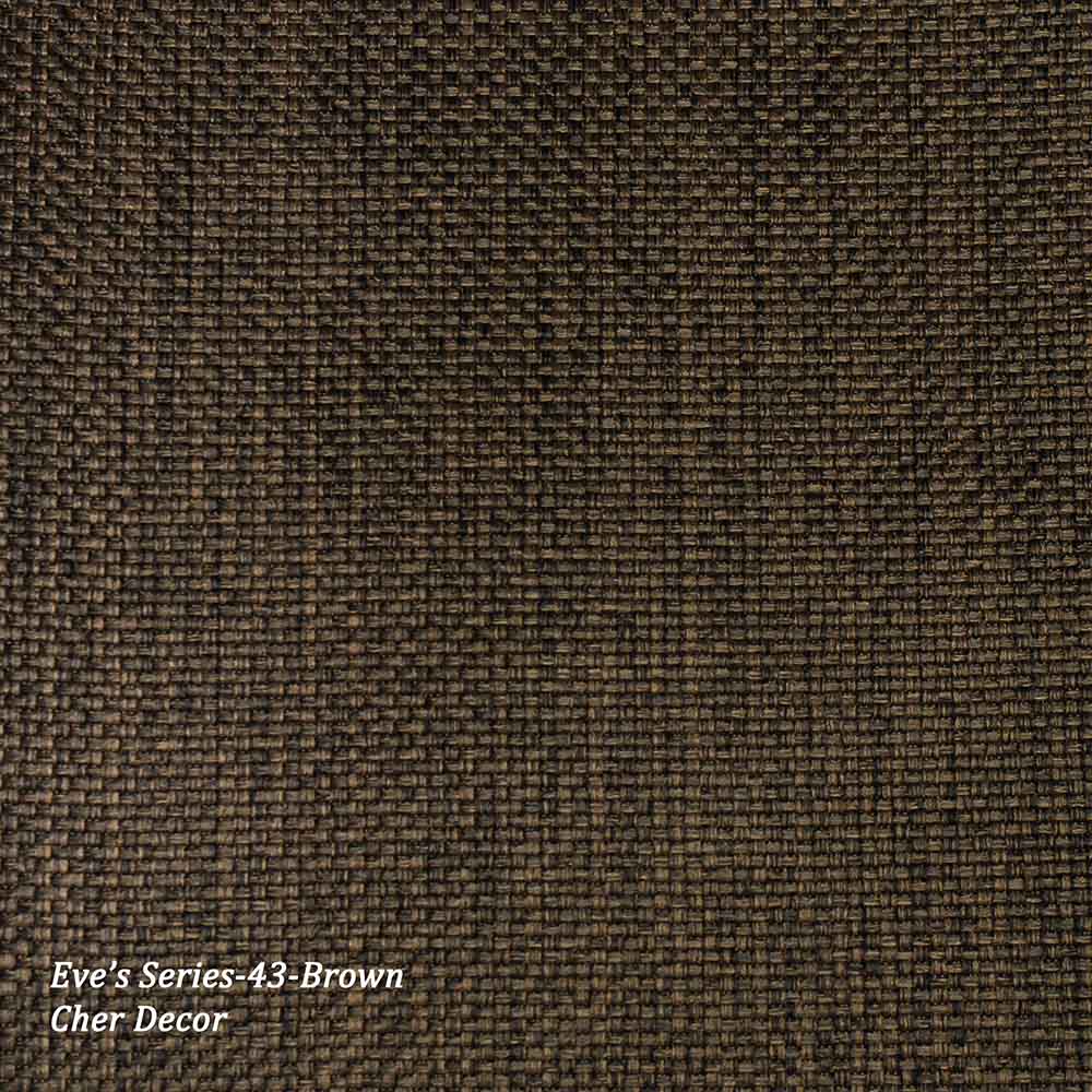 Textured Woven Flame Retardant Brown Dimout Fabric.