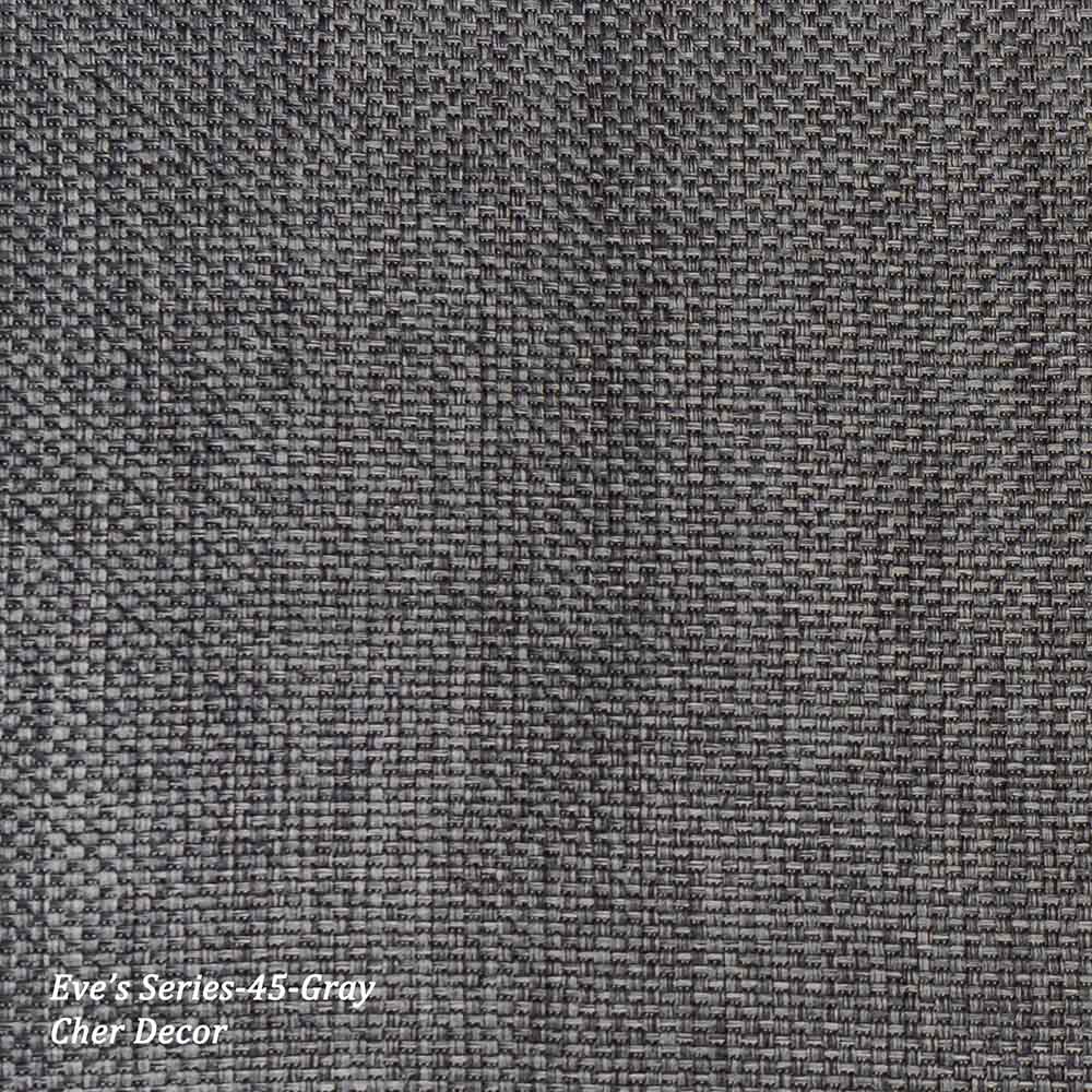 Textured Woven Flame Retardant Gray Dimout Fabric.