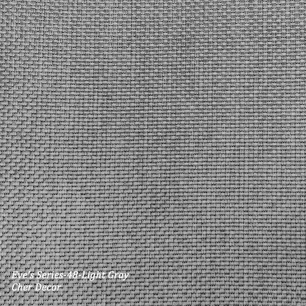 Textured Woven Flame Retardant Light Gray Dimout Fabric.