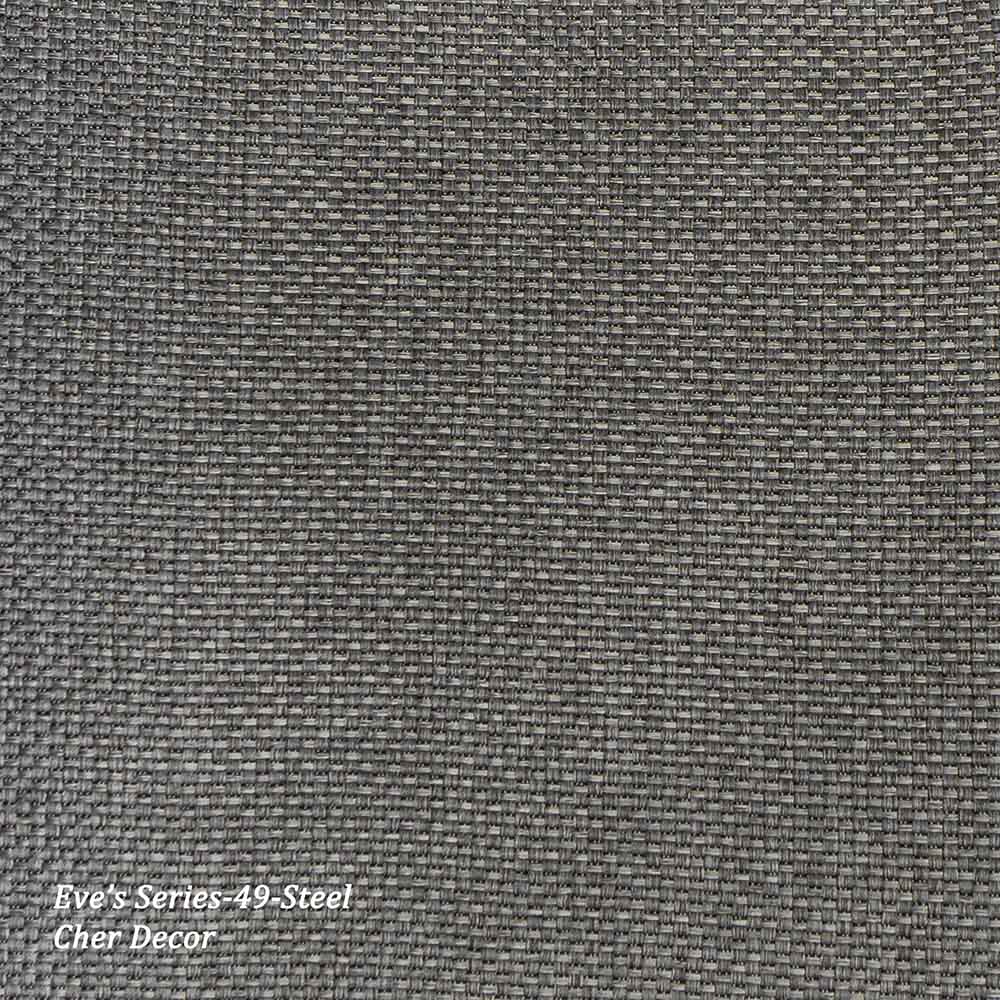 Textured Woven Flame Retardant Steel Dimout Fabric.