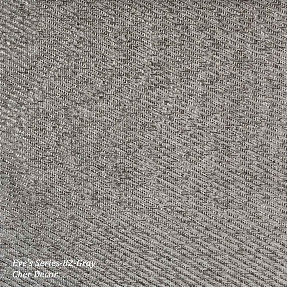 Gray Diagonal Woven Pattern Dimout Flame Retardant Fabric.