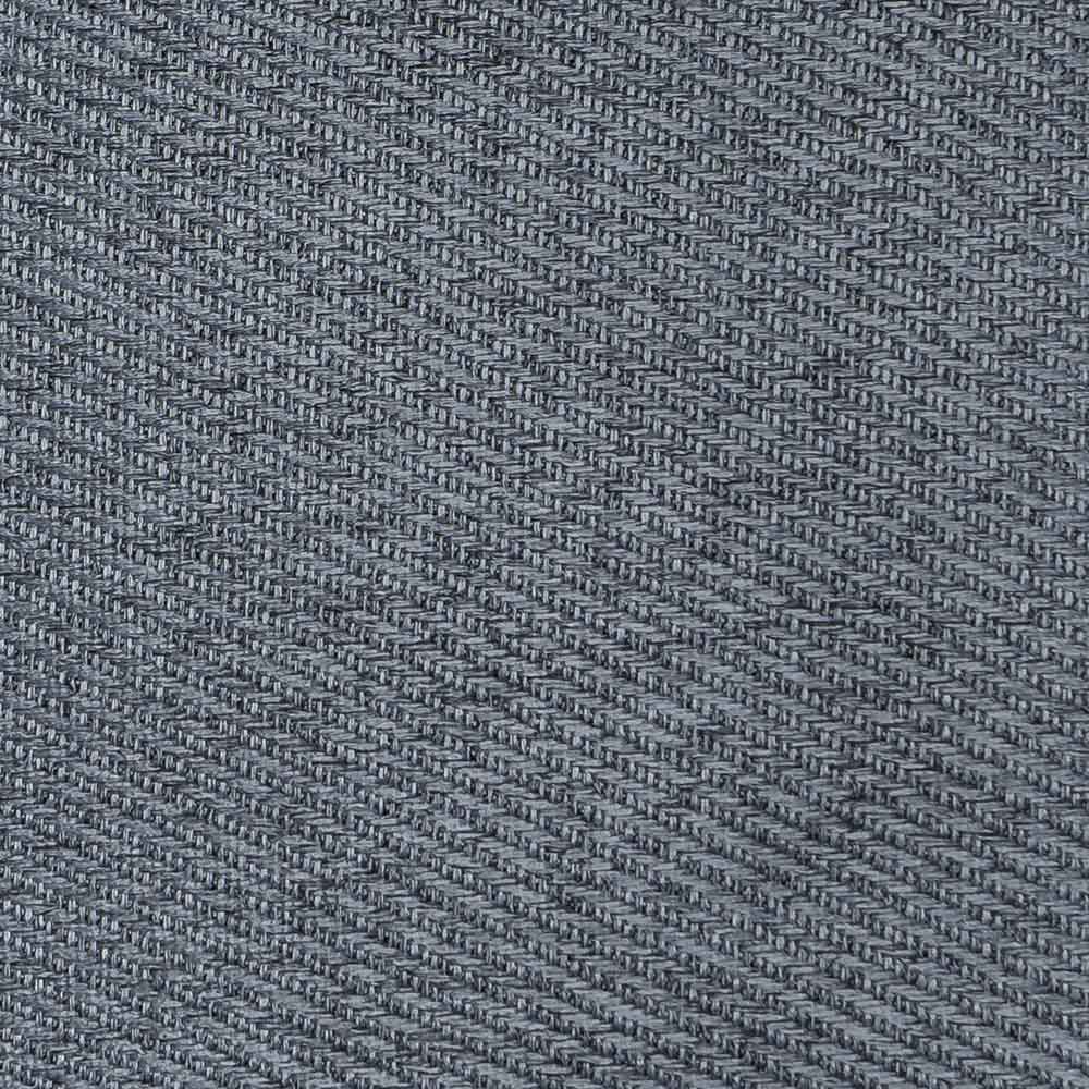 Flame Retardant Diagonal Woven Pattern Blue Dimout Fabric.