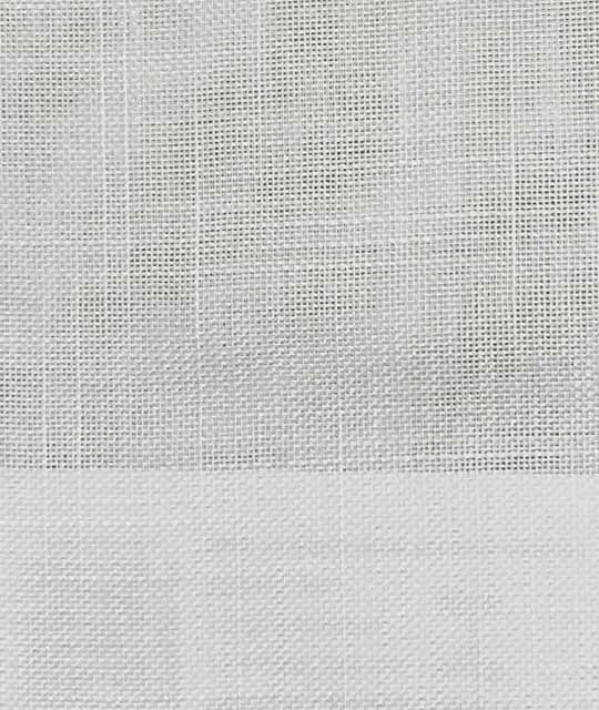 Flame Retardant Fine Mesh Mix Stripes White & Cream Sheer