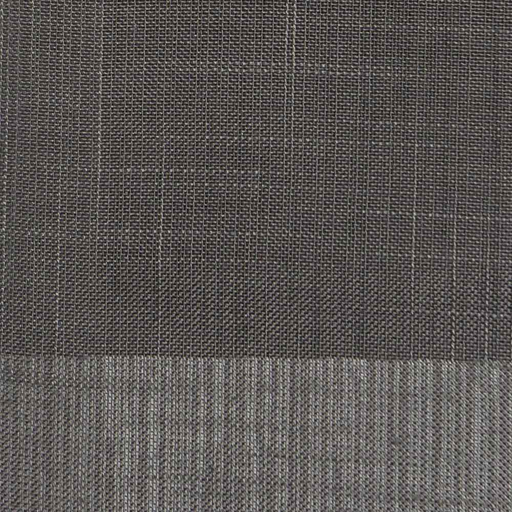 Flame Retardant Fine Mesh Mix Stripes Gray Sheer Fabric.