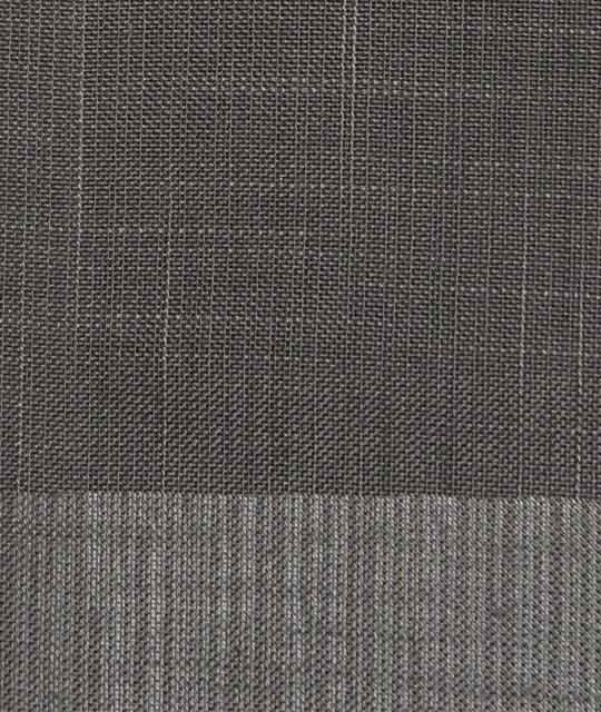 Flame Retardant Fine Mesh Mix Stripes Gray Sheers - Eve's